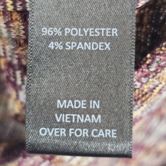 Womens SM Brown Purple Knit Cold Shoulder Y2K Retro Whimsigoth Sweater Top - Picture 10 of 11